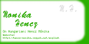 monika hencz business card